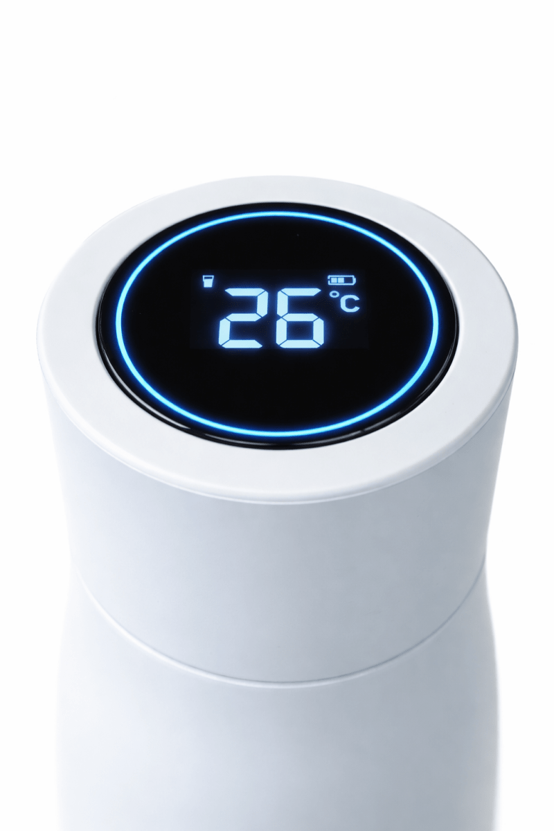 GluX Smart UV-C öntisztító kulacs – tiszta víz, emlékeztetővel