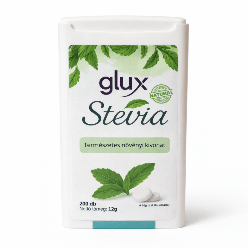GluX Stevia tabletta – természetes édesség kompromisszumok nélkül